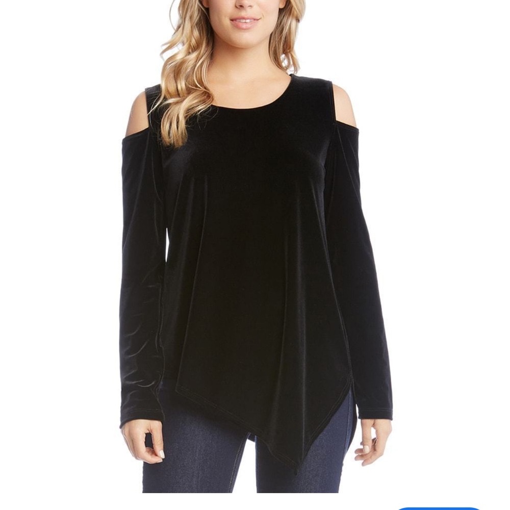 Beautiful black velvet top